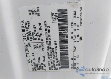 1999 Ford Ranger Xl/Xlt из США, поврежденный, VIN 1FTZR15V6XTB00488